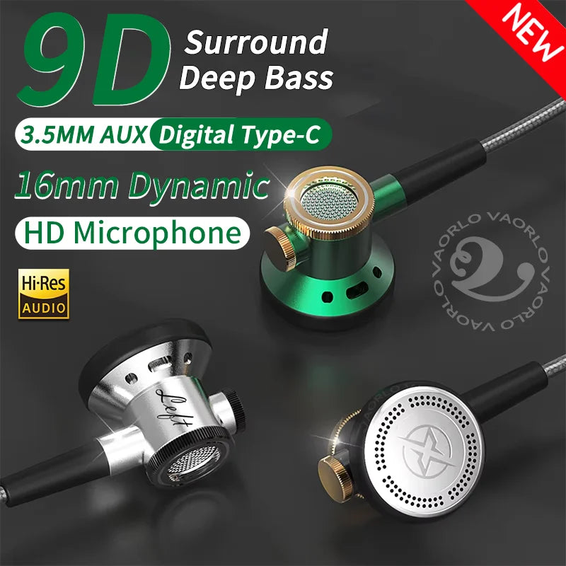 Digital Chip Wired Earphones Aux — Swuffy