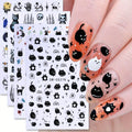Kawaii Black Cat Nail Art — Swuffy