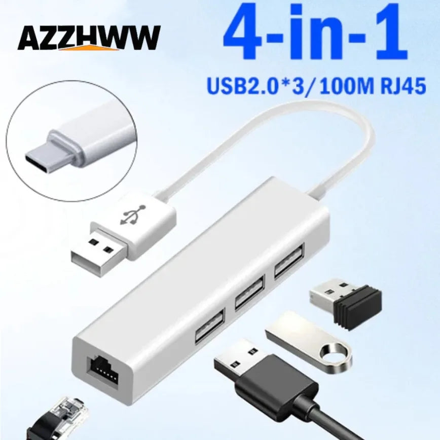 Port USB Hub Expander Splitter — Swuffy