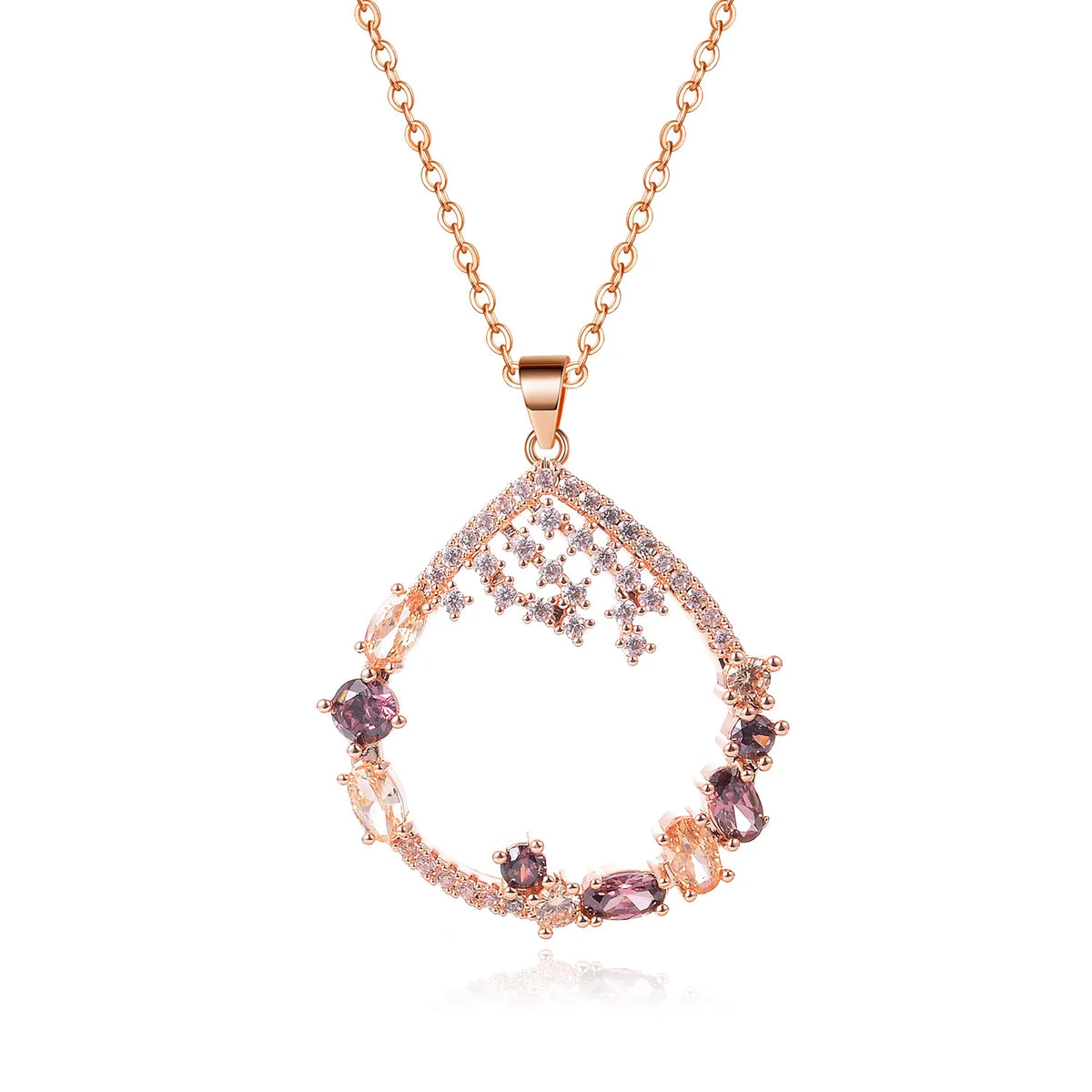 Long Chain Pendant Tear Drop — Swuffy