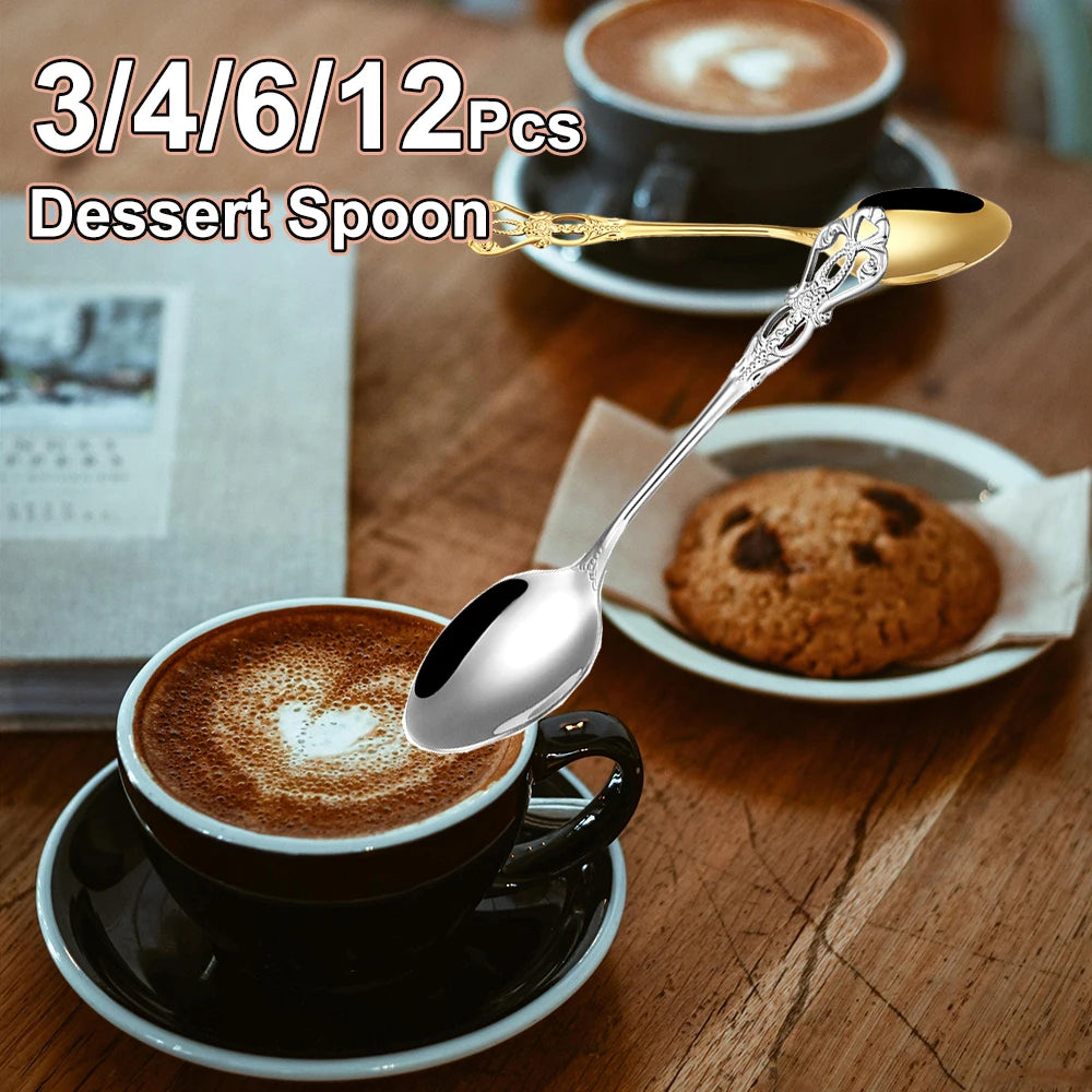 Gold Dessert Spoon Set — Swuffy
