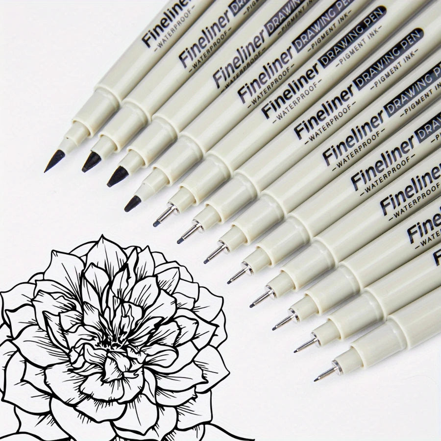 Shands Black Waterproof Fineliner Pen — Swuffy
