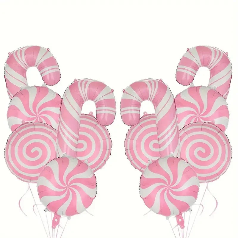 Pink Cane Windmill Candy Ball — Swuffy