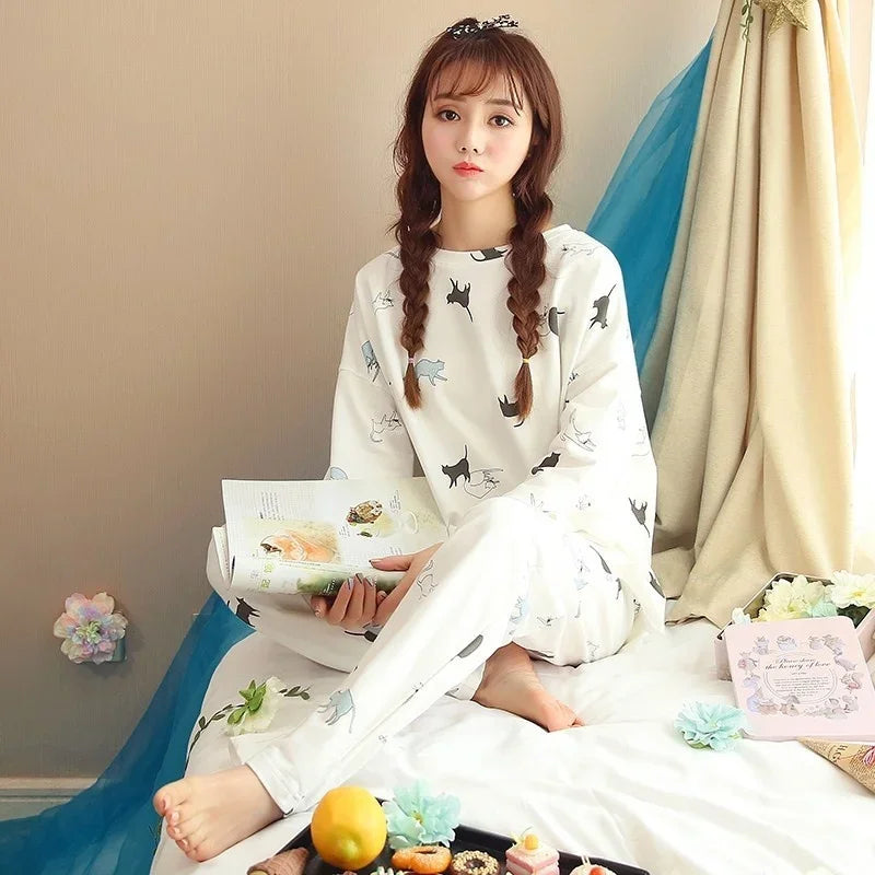 Long Sleeve Pajamas Spring Autumn — Swuffy