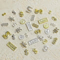 Dollar Sign Nail Gems Silver — Swuffy