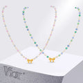 Vnox Colored Beaded Necklace Bohemian — Swuffy