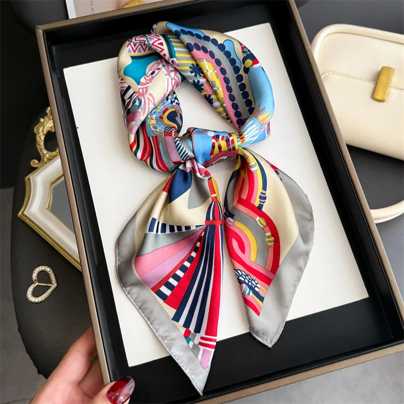 Satin Colorblock Scarf — Swuffy