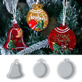 Round Christmas Pendant Silicone Mold — Swuffy