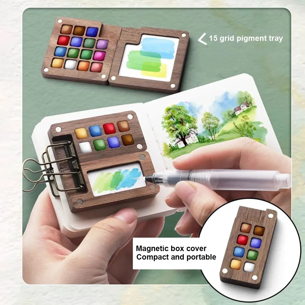 Watercolor Paint Pocket Artist Travel — Swuffy