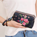 Retro Print Flower Wallet Fabric — Swuffy