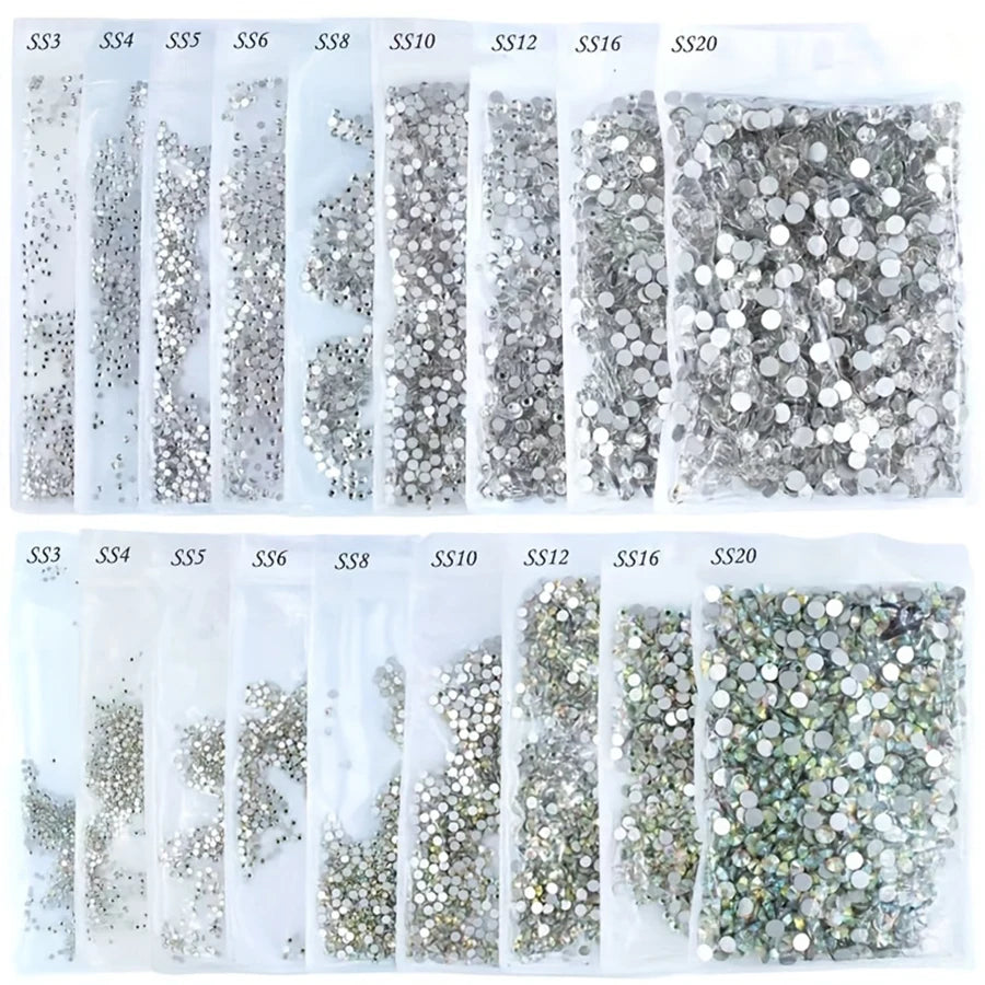 Nail Clear Ab Glass Strass — Swuffy