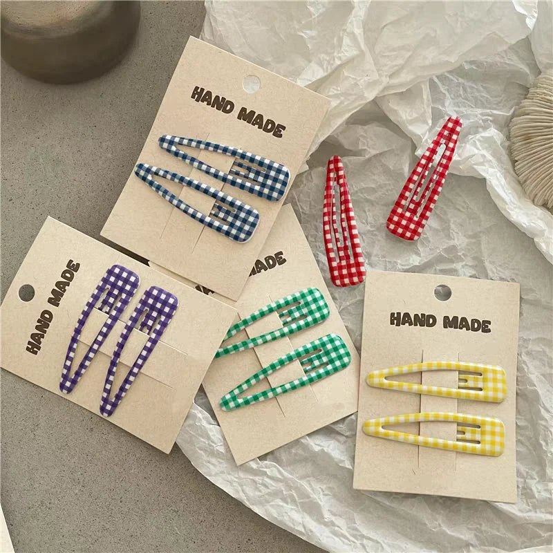 Minimalist Classic Plaid Bb Hairpin — Swuffy