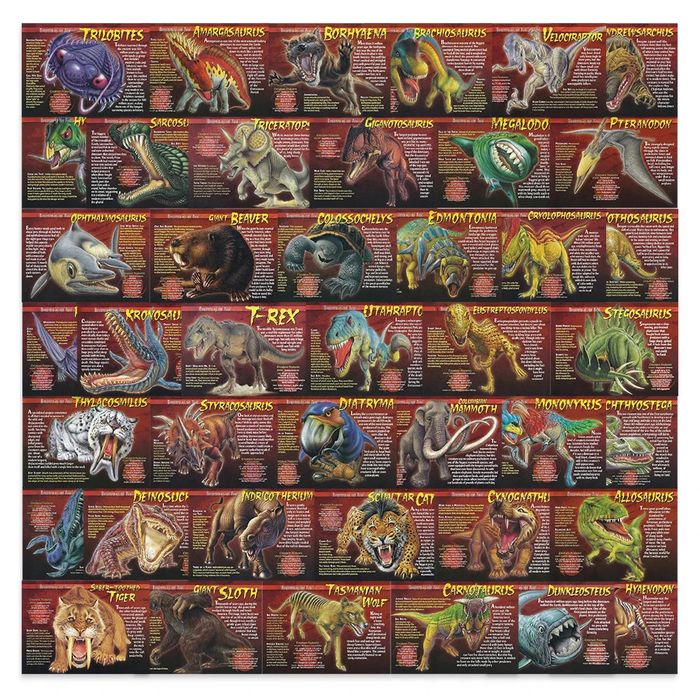Prehistoric Extinct Animal Encyclopedia Stickers — Swuffy