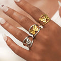 Stainless Steel Butterfly Design Rings — Swuffy