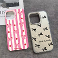 Pink Stripe Bowknot Phone Case — Swuffy