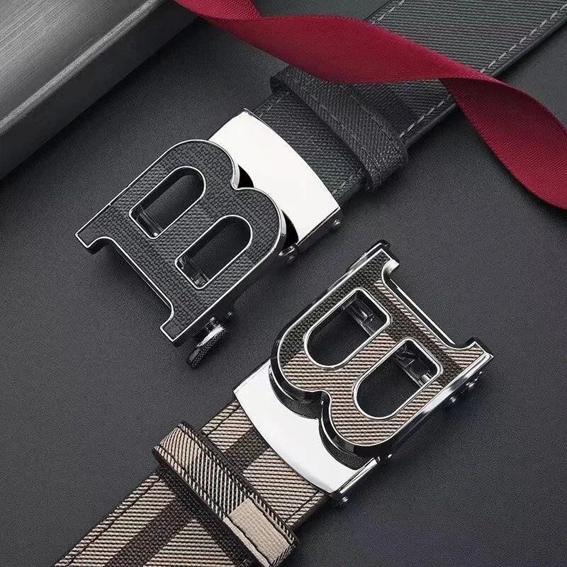 Leather Casual Belt Cowhide Alloy — Swuffy