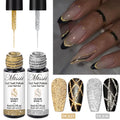 Reflective Glitter Liner Gel Nail — Swuffy