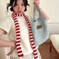 Korean Knitted Slim Long Scarf — Swuffy