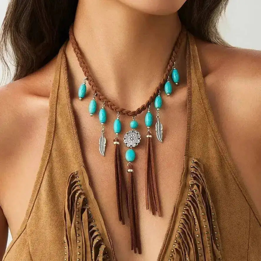 Ingesight Vintage Ethnic Feather Tassel — Swuffy
