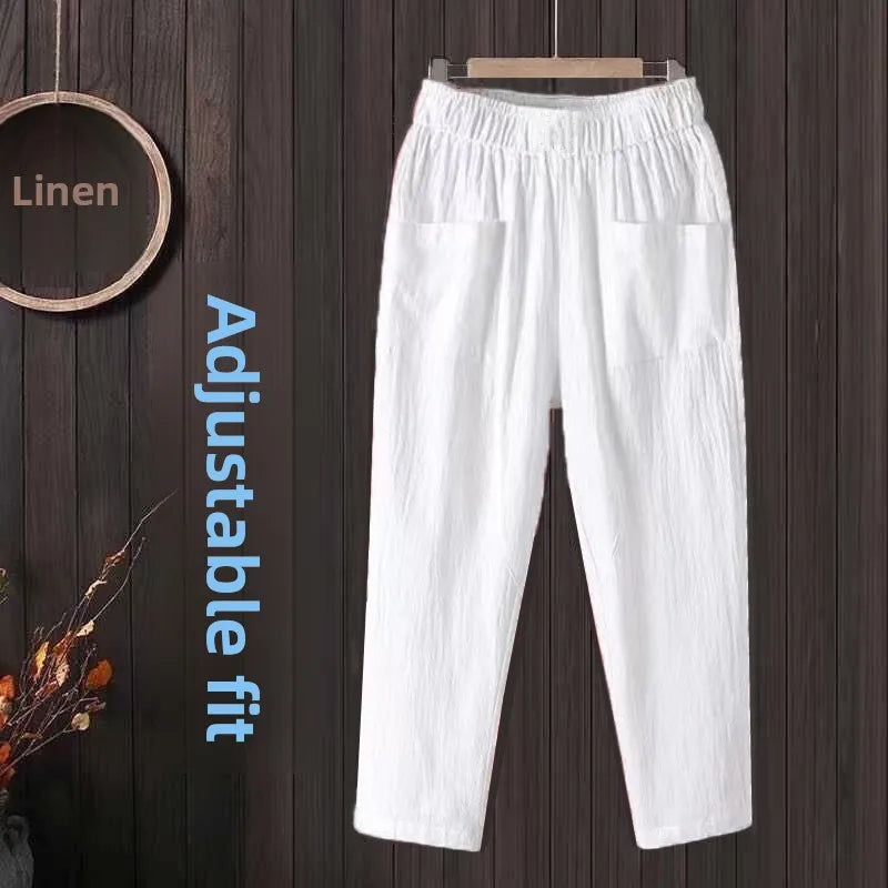 Loose Casual Waist Nine Pants — Swuffy
