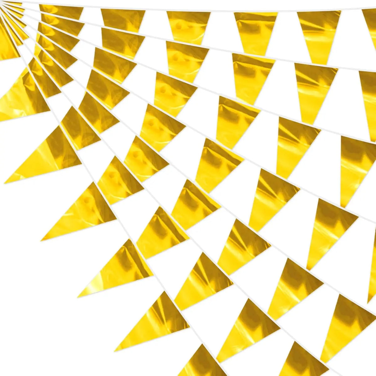 Gold Glitter Pennant Banner Metallic — Swuffy
