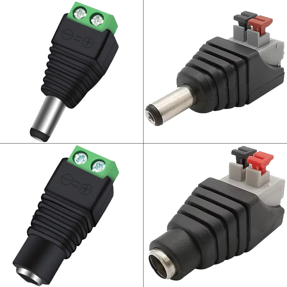 Nuvora 12V Dc Power Connector Plug Jack Male — Nuvora