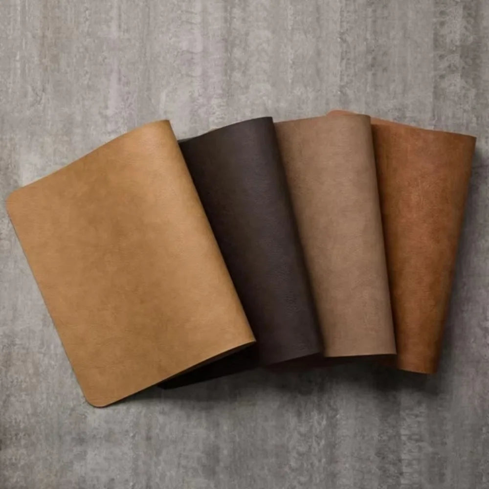 Light Solid Leather Placemat Coffee — Swuffy