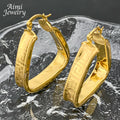 Dubai Gold Plated Hoop Earrings — Swuffy