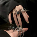 Punk Dark Spider Open Ring — Swuffy