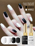 Xeijayi Black White Gel Nail — Swuffy