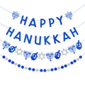 Happy Hanukkah Banner Garland Glitter — Swuffy