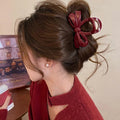 Bow Hair Claw Vintage Irregular — Swuffy