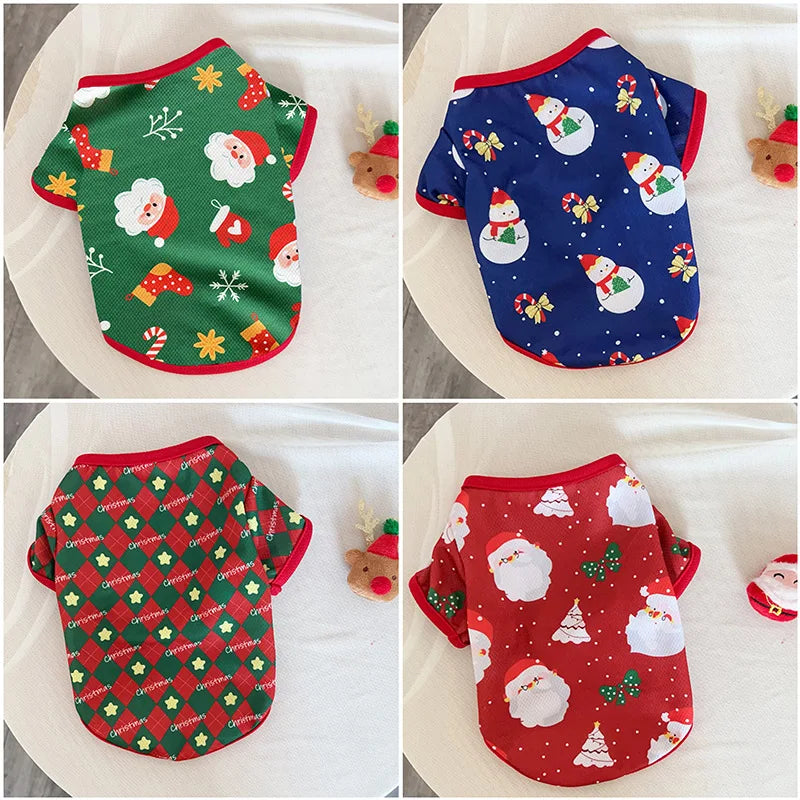 Dog Christmas Tshirts Small Medium — Swuffy