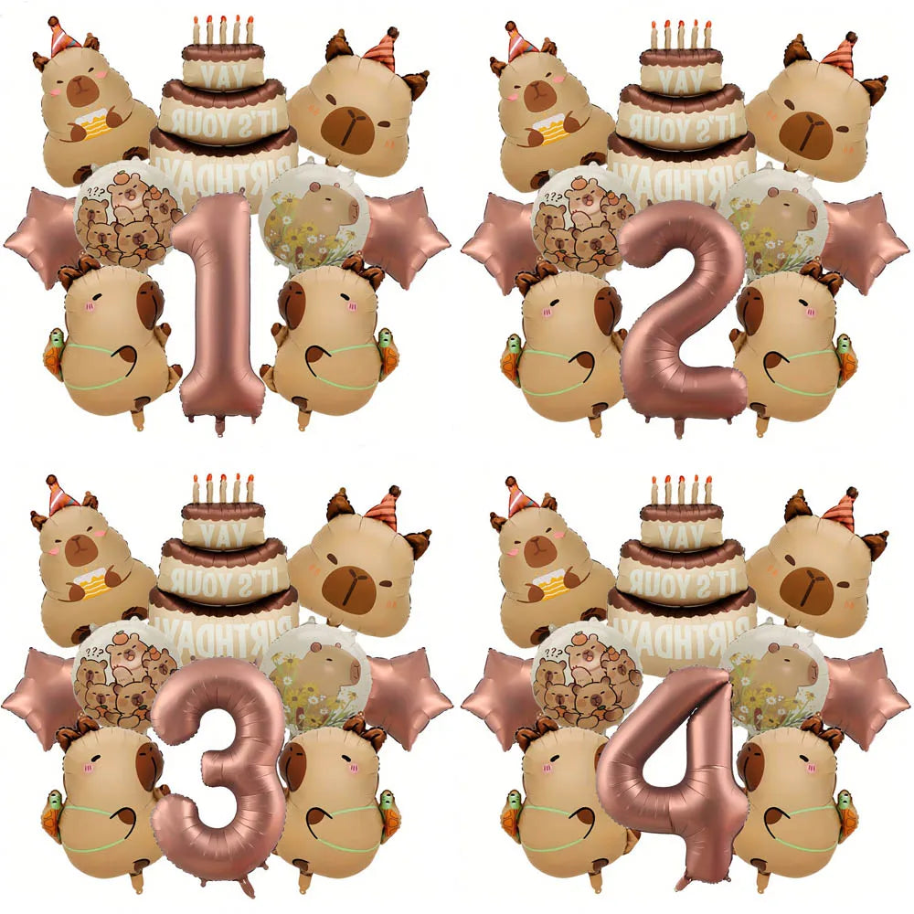 Cartoon Animal Capybara Theme Birthday — Swuffy