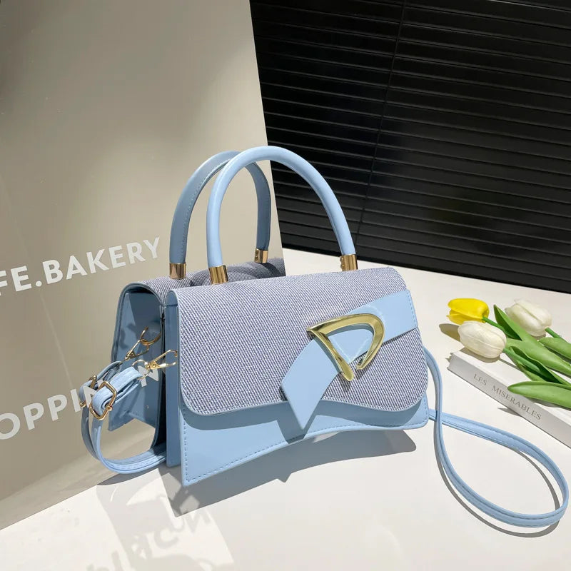 Bags Hand Held Spliced Contrasting — Swuffy