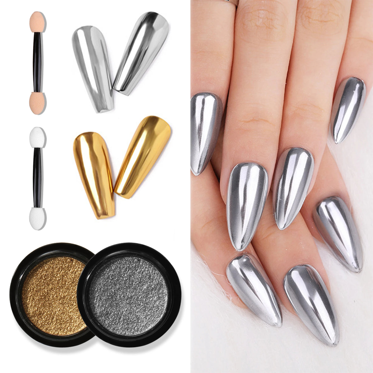 Nail Glitter Metallic Rubbing Dust — Swuffy
