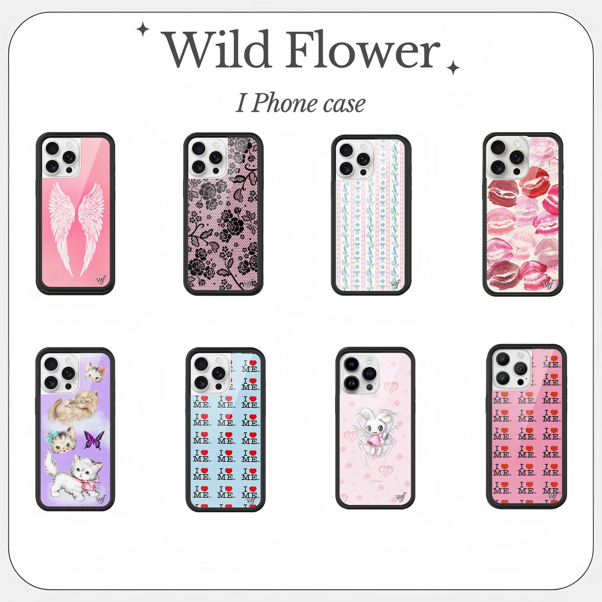 Wildflower Wallpaper Phone Case Iphone — Swuffy