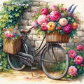 Nuvora Evershine Diamond Mosaic Bicycle Landscape Diy Diamond — Nuvora