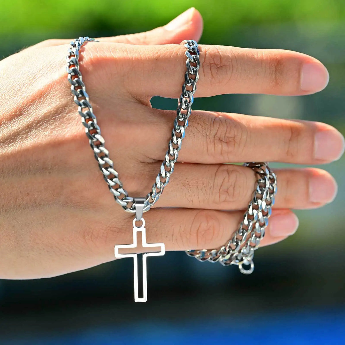 Basic Cross Necklace Boys Waterproof — Swuffy