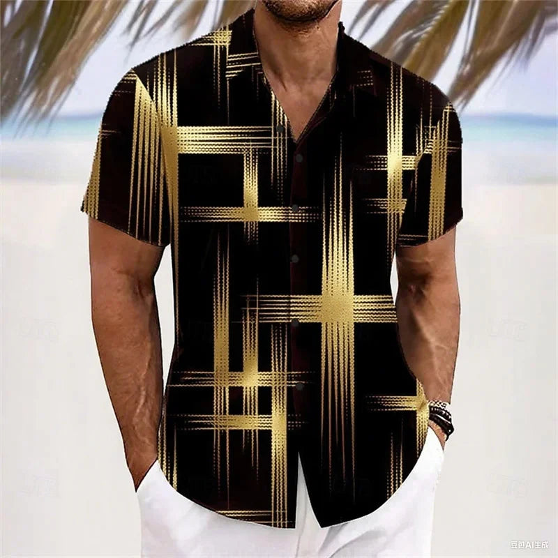 Men's 3D Print Camp Shirt — Swuffy
