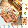 Cartoon Capybara Miniature Scene Stickers — Swuffy