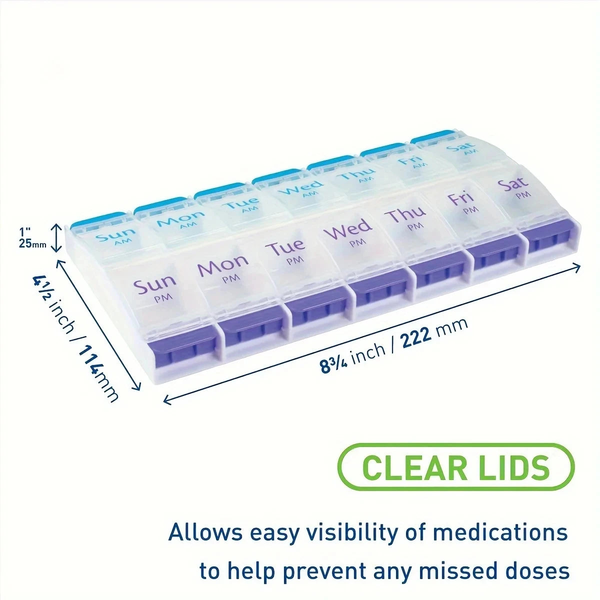 Spring Loaded Pill Box Compartments — Swuffy