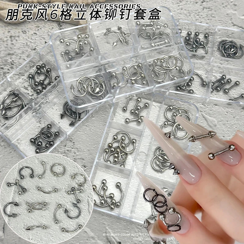 Box Grids Black Silver Piercing — Swuffy