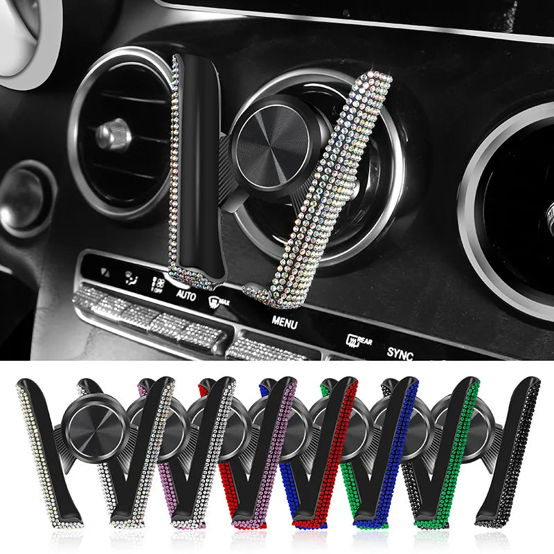 Car Phone Holder Diamond Crystal — Swuffy