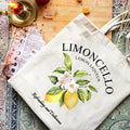 Lemon Print Canvas Tote Bag — Swuffy