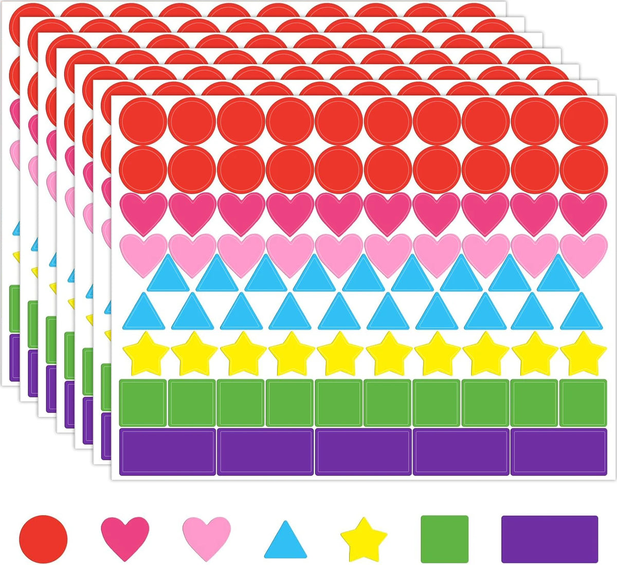 Shaped Coding Stickers Labels Dot — Swuffy