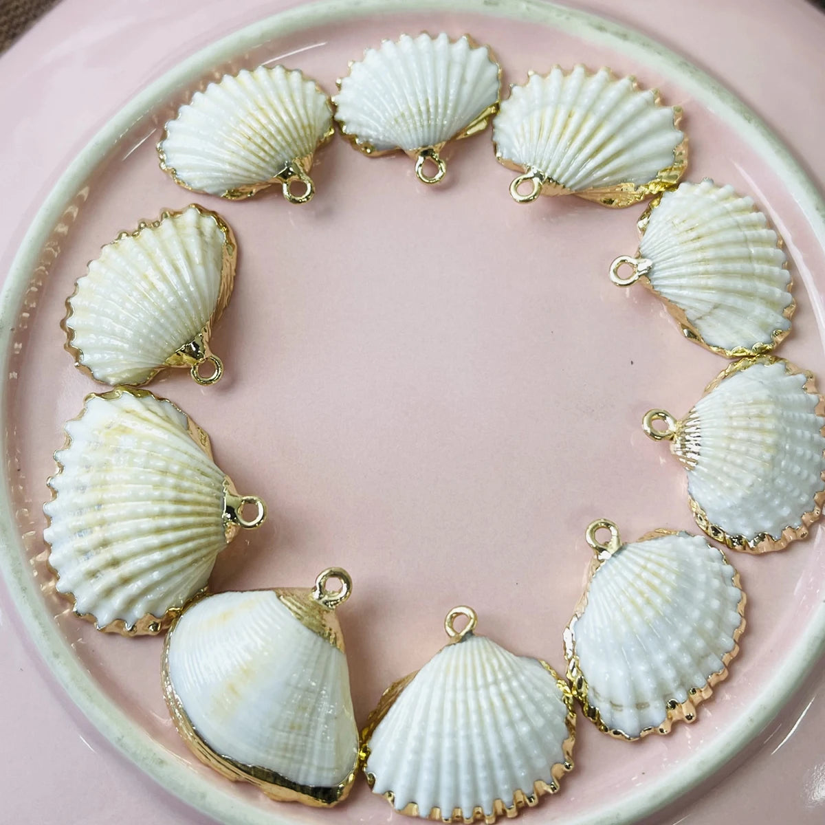 Natural Shell Gold Pendant Bohemian — Swuffy