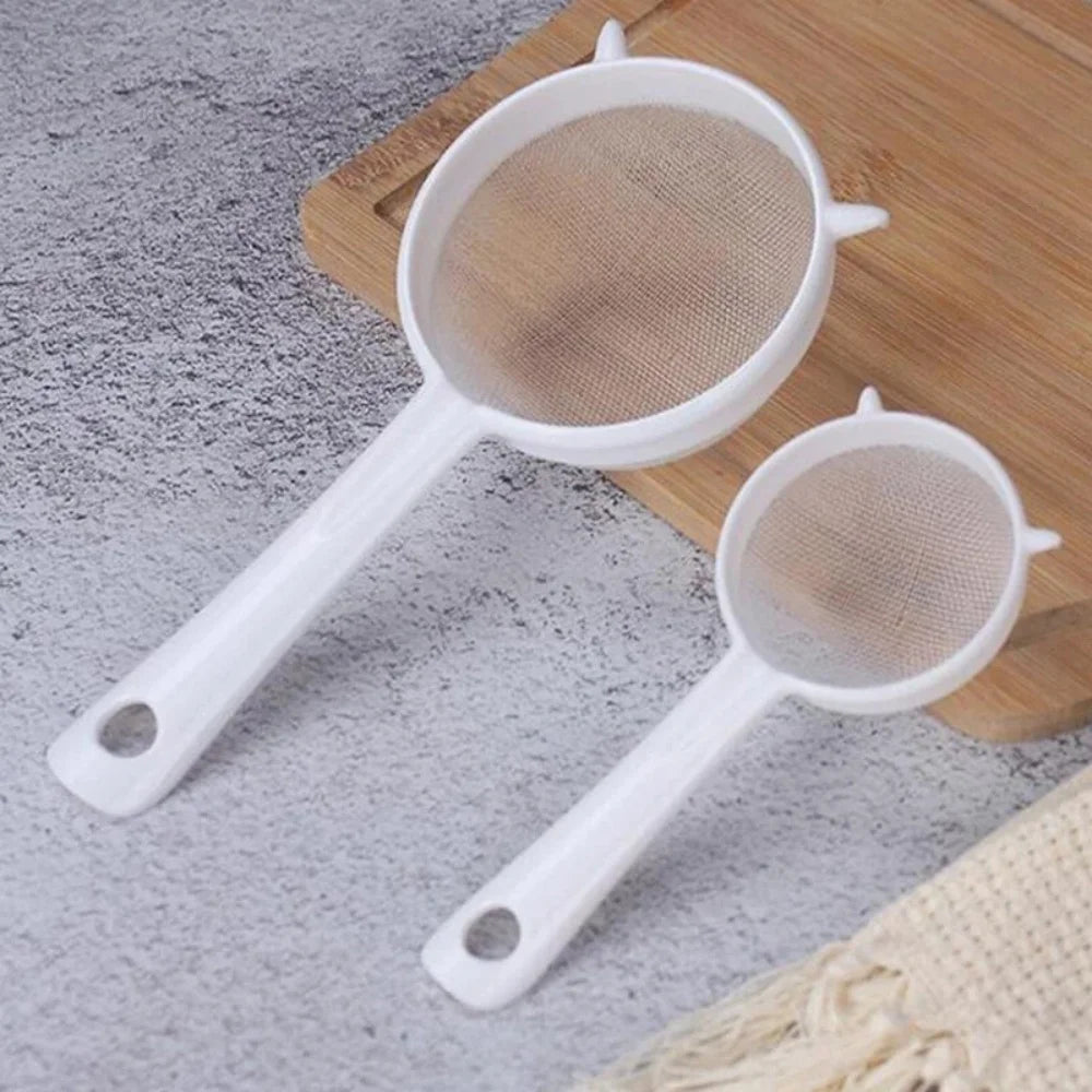 Kitchen Handheld Plastic Sieve Tea — Swuffy