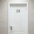 Funny Bathroom Signs Flat Restroom — Swuffy