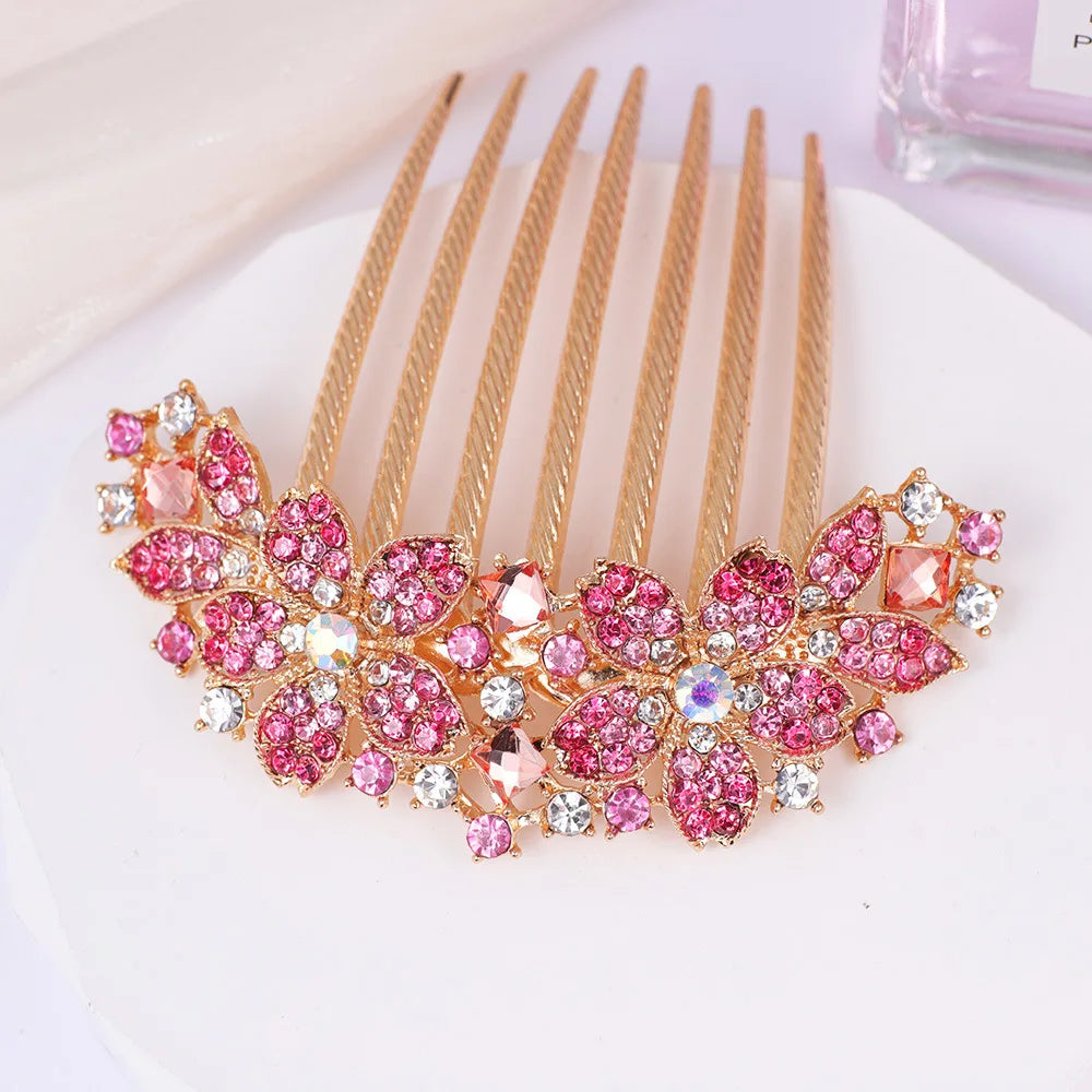 Flower Seven Toothed Hairpin Bride — Swuffy